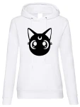 Sailor Moon Luna bluza damska z kapturem