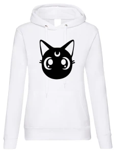 Sailor Moon Luna bluza damska z kapturem