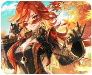 Genshin Impact Mavuika podkładka pod mysz