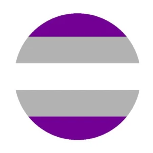 Przypinka Gray asexual