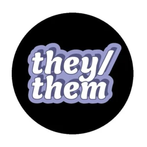 Przypinka Zaimki They Them