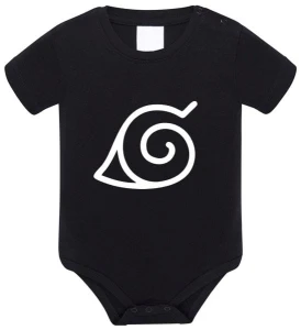 Naruto Konoha body niemowlęce z krótkim rękawem