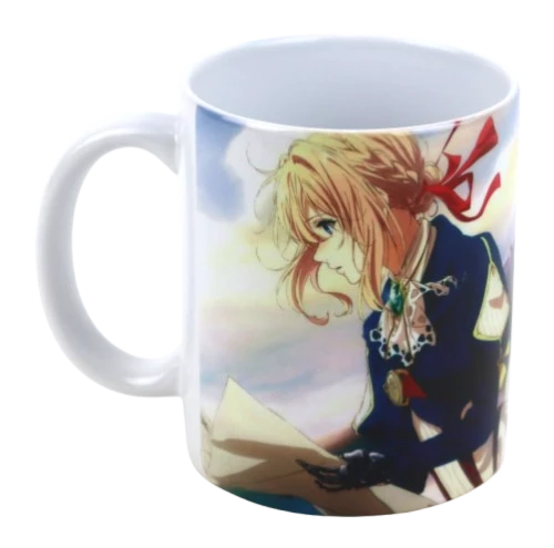 violet evergarden biały kubek