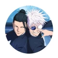 jujutsu kaisen geto i gojo przypinka