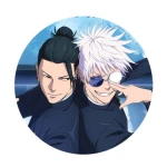 Przypinka Jujutsu Kaisen Geto i Gojo