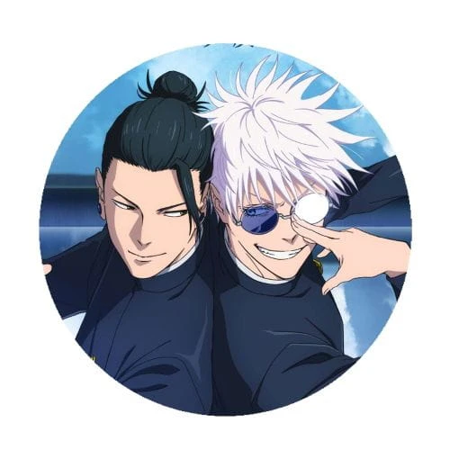 jujutsu kaisen geto i gojo przypinka