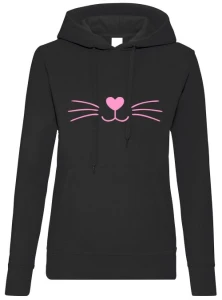 Cat Face bluza damska z kapturem