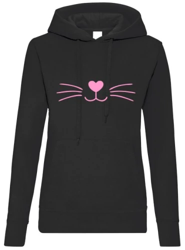 kot bluza damska czarna