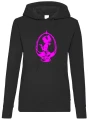 madoka bluza czarno różowa z kapturem