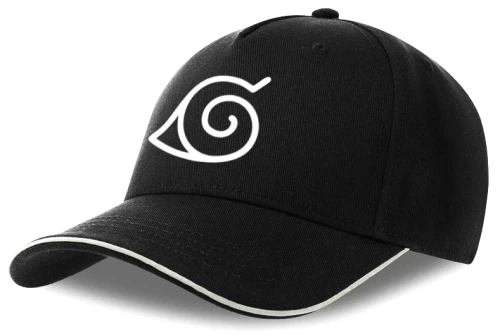 naruto konoha czapka czarna