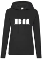 babymonster bluza damska czarna z kapturem
