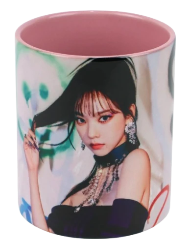 karina różowy kubek aespa k-pop
