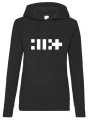 illit bluza damska czarna z kapturem kpop
