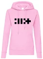 illit bluza damska róż z kapturem kpop