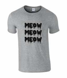 Meow meow meow koszulka męska
