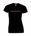 mamamoo koszulka damska czarna z różowym nadrukiem