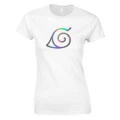 naruto konoha koszulka damska holograficzna