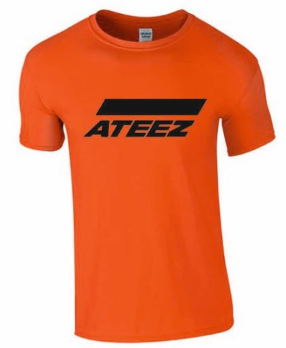ateez koszulka męska pomarańczowa