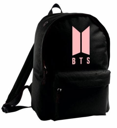 bts plecak różowy nadruk