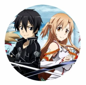 Przypinka Sword Art Onine SAO Kirito i Asuna