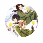 Przypinka Hetalia Chiny, Japonia i Anglia