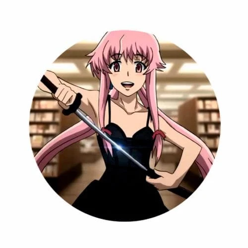 mirai nikki yuno przypinka