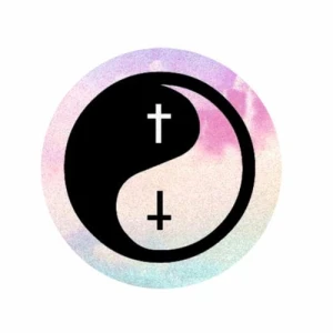 Przypinka Pastel Goth Yin Yang