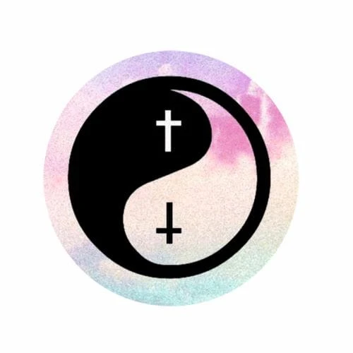 pastel yin yang przypinka