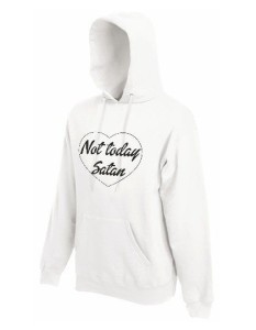 Not Today Satan Bluza męska z kapturem