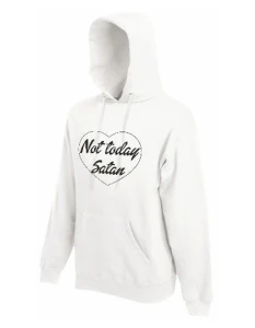 Not Today Satan Bluza męska z kapturem