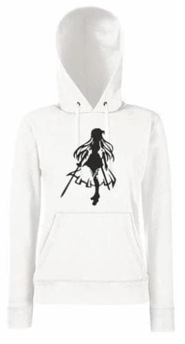 sao asuna bluza damska z kapturem