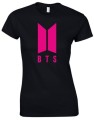 bts koszulka czarna z różowym