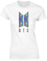 bts koszulka biała z holo