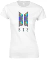 bts koszulka biała z holo