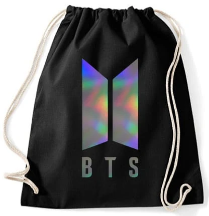 bts worek czarny holograficzny