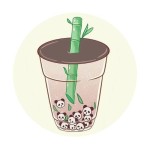 Przypinka Panda Bubble Tea