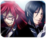 Kuroshitsuji Grell i Sebastian podkładka pod mysz