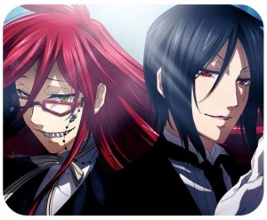 Kuroshitsuji Grell i Sebastian podkładka pod mysz