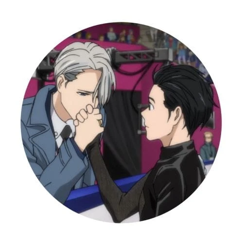 yuri on ice przypinka anime