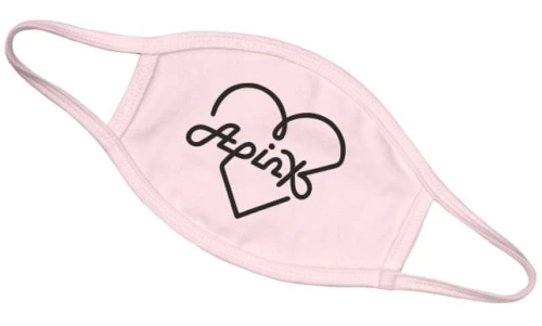 apink maska różowa