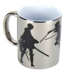 Kubek Shingeki no Kyojin metaliczny srebrny