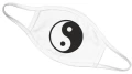 yin yang maska biała