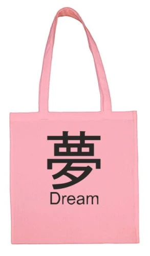 kanji dream torba różowa