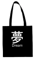 kanji dream torba czarna