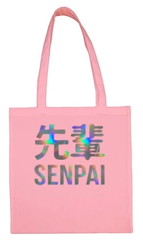 senpai torba różowa holograficzna