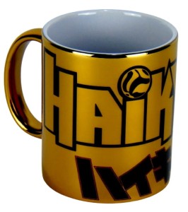 Kubek Haikyu!! metaliczny złoty