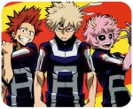 Boku no Hero Academia Kirishima Bakugo i Ashido podkładka pod mysz
