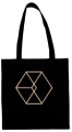 exo torba złoty brokat