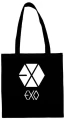 exo torba czarna z białym