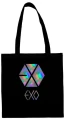 exo torba czarna holograficzna